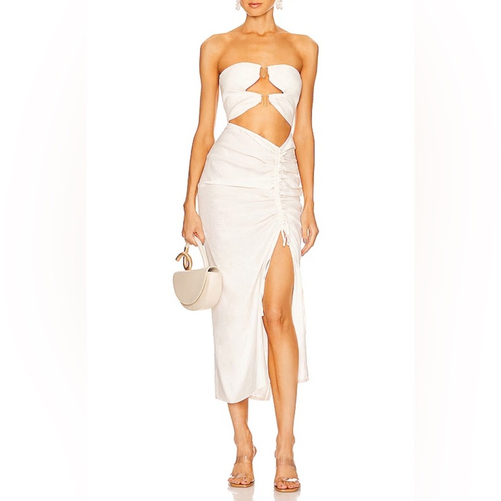 CULT GAIA | Donna Linen Dress | White | Size 6 | New with tags!